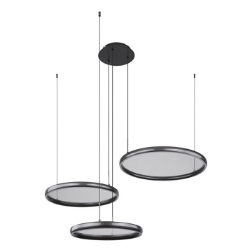 Globo - Lampadario a sospensione con filo LED dimmerabile LED/55W/230V 2700-6000K nero + telecomando
