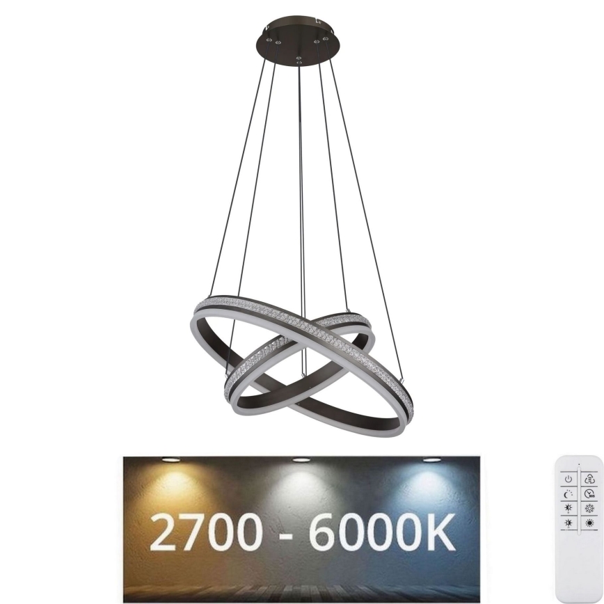 Globo - Lampadario a sospensione con filo LED dimmerabile LED/60W/230V 2700K-6000K + telecomando