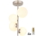 Globo - Lampadario a sospensione con supporto rigido LED 4xG9/3W/230V cromo opaco