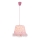 Globo - Lampadario a sospensione per bambini 1xE27/60W/230V rosa
