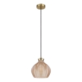 Globo - Lampadario a sospensione su cavo 1xE27/60W/230V Ø 22 cm dorato