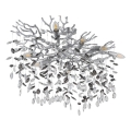 Globo - Lampadario a stelo 7xE14/40W/230V argento