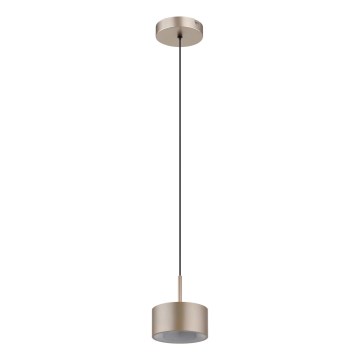 Globo - Lampadario LED a sospensione con cavo LED/12W/230V 3000K diam. 15 cm beige