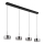 Globo - Lampadario LED a sospensione con cavo LED/24W/230V nero/fumé