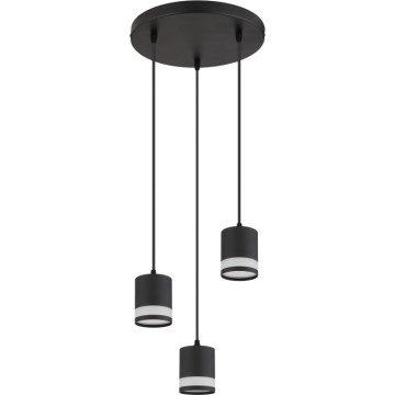 Globo - Lampadario LED a sospensione con filo 3xGX53/7W/230V 3000K nero
