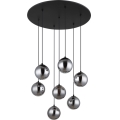 Globo - Lampadario LED a sospensione con filo 7xG9/3,5W/230V fumé/nero