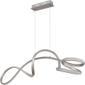 Globo - Lampadario LED a sospensione con filo LED/40W/230V cromo opaco