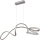 Globo - Lampadario LED a sospensione con filo LED/40W/230V cromo opaco