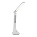 Globo - Lampe de bureau rechargeable LED à intensité variable avec affichage LED/4W/230V 2200 mAh blanche