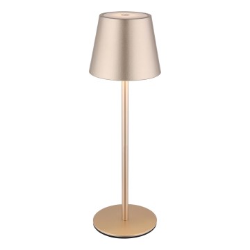 Globo - Lampe de table d'extérieur LED rechargeable tactile et dimmable 3 en 1 LED/3W/5V 3000/4000/5000K IP54 1800 mAh laiton