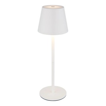 Globo - Lampe de table LED d'extérieur tactile et dimmable, rechargeable 3 en 1 LED/3W/5V 3000/4000/5000K IP54 1800 mAh blanche