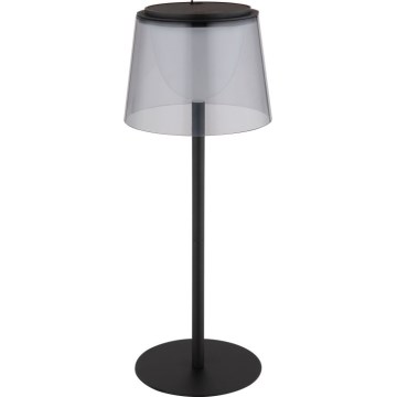 Globo - Lampe de table tactile d'extérieur à intensité variable LED/1,8W/5V IP44 1800 mAh noir/smoky