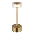 Globo - Lampe de table tactile rechargeable et à intensité variable LED/2,5W/3,7V 2700/4000/6500K 1800mAh laiton