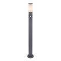 Globo - Lampe extérieure avec détecteur 1xE27/15W/230V IP44 110 cm anthracite