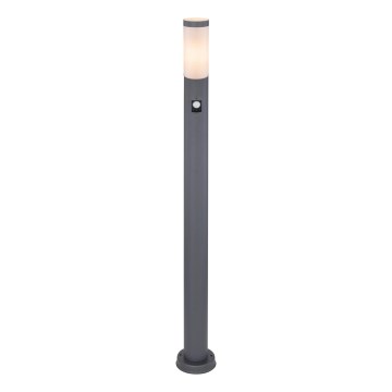 Globo - Lampe extérieure avec détecteur 1xE27/15W/230V IP44 110 cm anthracite