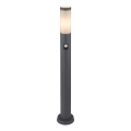 Globo - Lampe extérieure avec détecteur 1xE27/15W/230V IP44 80 cm anthracite