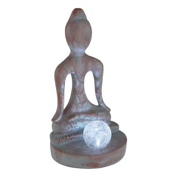 Globo - Lampe solaire LED 3V IP44 200 mAh, statue de Bouddha