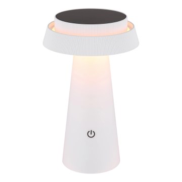 Globo - Lampe solaire tactile à intensité variable LED/4W/3,7W IP54 blanc
