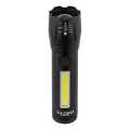 Globo - LED Akku-Taschenlampe LED/3W/5V + COB/3W 5500K 1200 mAh