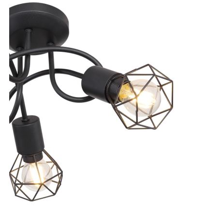Globo - LED-Anbauleuchte 3xE14/6W/230V schwarz