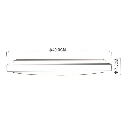 Globo - LED-Deckenleuchte LED/32W/230V 3000/4000/6000K d 49 cm