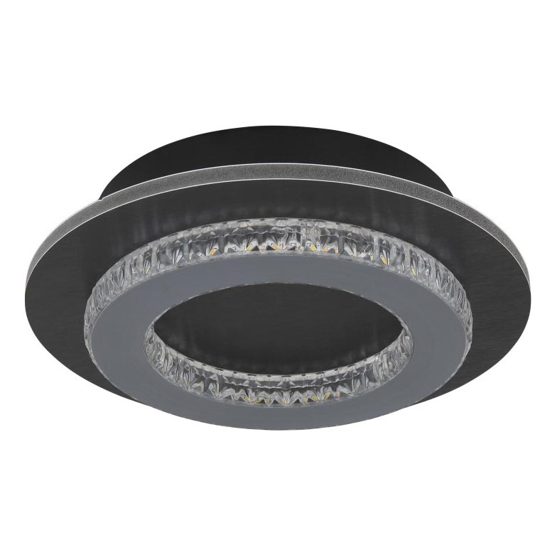 Globo - LED-Deckenleuchte LED/12W/230V 3000/4000/6500K Ø 20 cm anthrazit