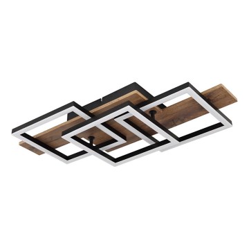 Globo - LED-Deckenleuchte LED/24W/230V 3000K 33x58 cm braun/schwarz
