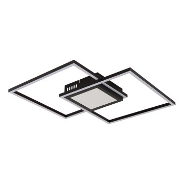 Globo - LED-dimmbare Deckenleuchte LED/32W/230V 2700-6500K 42,6x42,6 cm schwarz + Fernbedienung