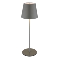 Globo - LED dimmbare, wiederaufladbare Touch-Tischlampe für den Außenbereich 3-in-1 LED/3W/5V 3000/4000/5000K IP54 1800 mAh grau