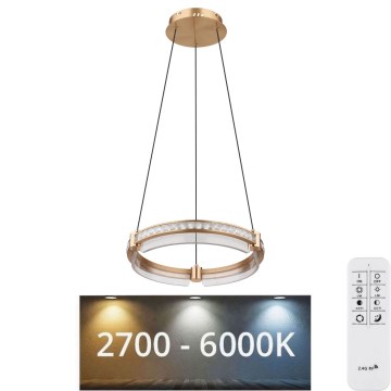 Globo - LED Dimmerabile cristallo lampadario su filo LED/36W/230V 2700K-6000K + telecomando