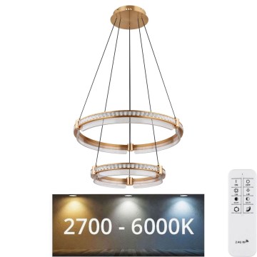 Globo - LED Dimmerabile cristallo lampadario su filo LED/78W/230V 2700K-6000K + telecomando