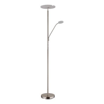 Globo - LED Lampada da terra dimmerabile LED/28W/230V + LED/5W 3000K cromo lucido
