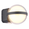 Globo - LED-Outdoor-Wandleuchte LED/12W/230V IP54 schwarz