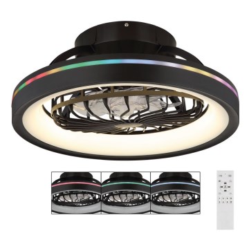 Globo - LED RGB Dimmerabile soffitto ventilatore LED/40W/230V 2700-6500K + telecomando