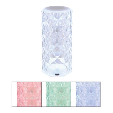 Globo - LED RGB Lampada da tavolo ricaricabile LED/0,6W/3,7V 500mAh