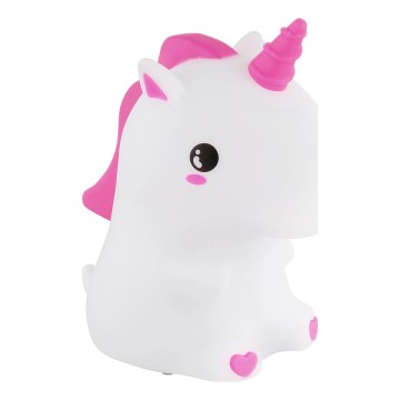 Globo - LED RGBW, dimmbares, wiederaufladbares Kinder-Nachtlicht, LED/1,5W/5V, 1200 mAh, Einhorn