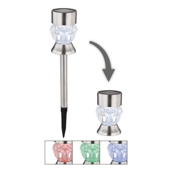 Globo - LED RGBW Lampada solare 2in1 LED/0,06W/3V IP44
