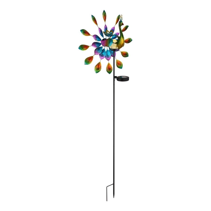 Globo - LED Solar-Dekoration LED/0,06W/3V IP44 300 mAh Pfau