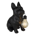 Globo - LED-Solarleuchte LED/3V IP44 300 mAh schwarzer Hund