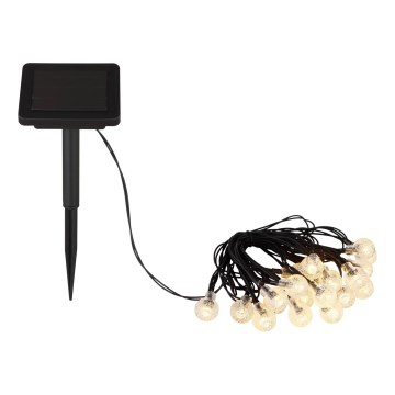 Globo - LED-Solarlichterkette 20xLED/0,06W/3,2V 285 cm IP44