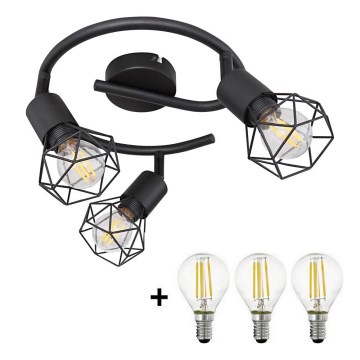 Globo - LED-Strahler 3xE14/6W/230V schwarz