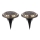 Globo - LOT 2x Éclairage solaire LED/0,72W/3V 3200K IP44 300 mAh