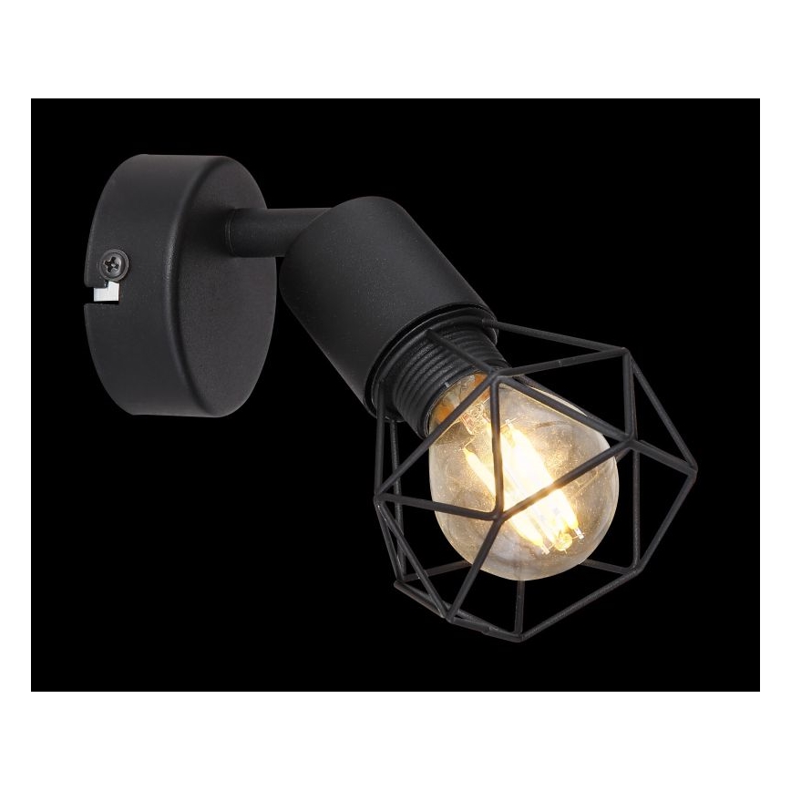 Globo - Luce Spot da parete a LED 1xE14/6W/230V nero
