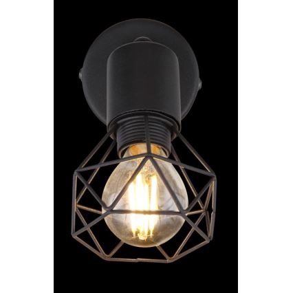Globo - Luce Spot da parete a LED 1xE14/6W/230V nero