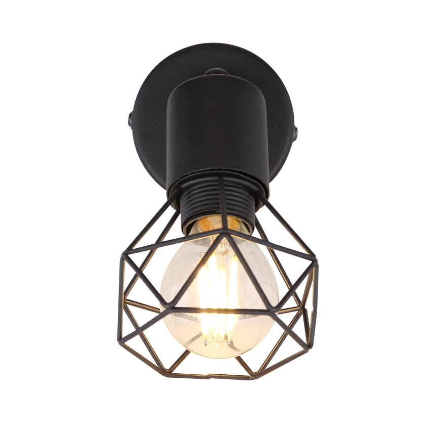 Globo - Luce Spot da parete a LED 1xE14/6W/230V nero