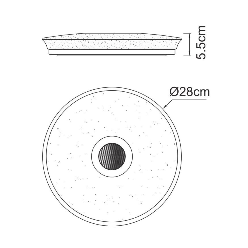 Globo - Luminaire à intensité variable RGBW salle de bain avec haut-parleur LED/18W/230V 3000-6500K IP44 + télécommande