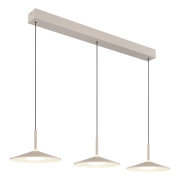 Globo - Lustre LED suspendu par câble LED/24W/230V 4000K crème