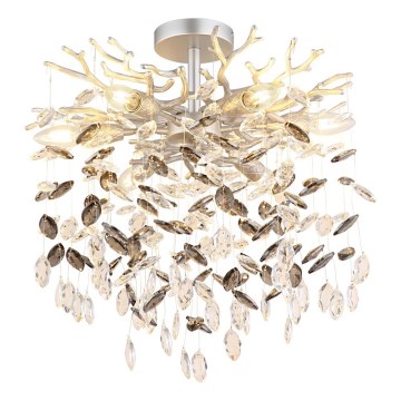 Globo - Lustre sur tige 6xE14/40W/230V argenté