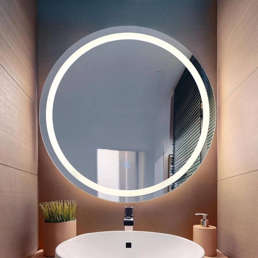 Globo - Miroir à intensité variable avec rétro-éclairage LED/10W/230V 4000K d. 55 cm