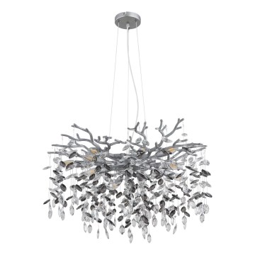 Globo - Pendelleuchte an Kabel 10xE14/40W/230V silber